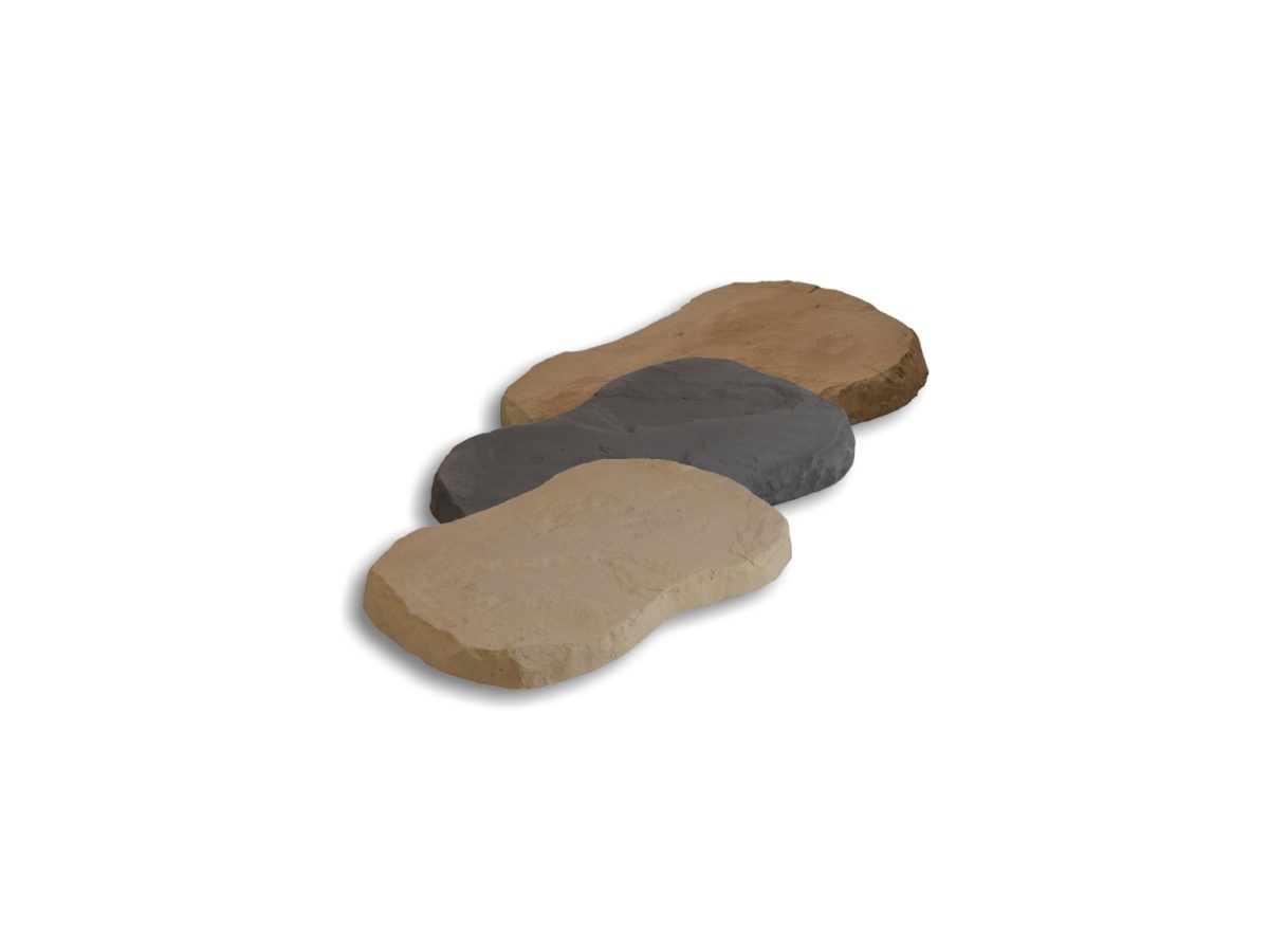 Šľapák kresaný M v dizajne kresaného kameňa v troch farbách.